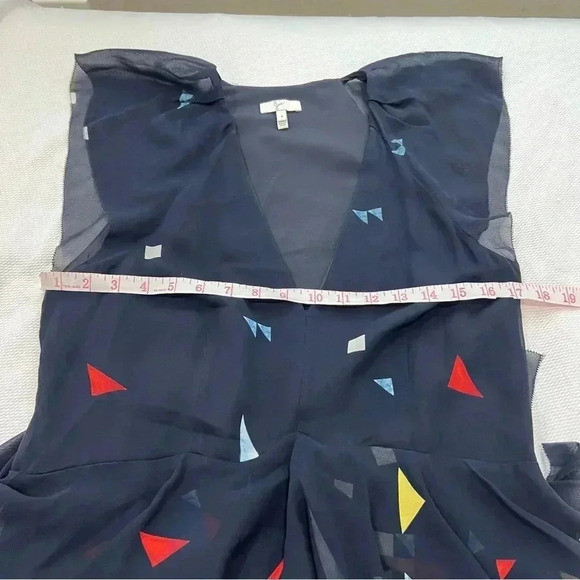 Joie Kiersten Printed Silk‎ Ruffle Dress-Size 4 - Picture 11 of 13